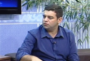 Rodrigo Fernandes, vice-presidente do PSDB Rio Branco, durante entrevista ao SBT