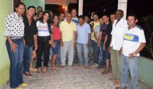 Pré-candidatos de Feijó reunidos com os deputados Major Rocha e Luiz Gonzaga