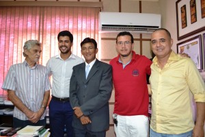 Francineudo foi recebido pelo empresário Narciso Mendes, do grupo O Rio Branco