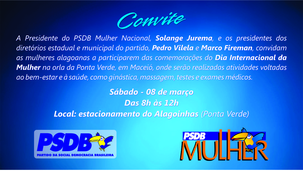 Convite PSDB Mulher
