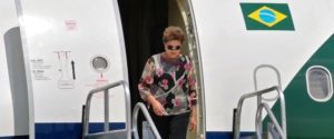 DILMA DESEMBARCA NA CIDADE DO PANAMÁ