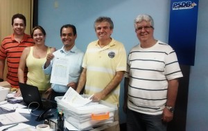 Comissão Eleitoral: Fábio Paganella, Luciana Loureiro, Sebastião Melchior, João Alfredo Ximenes e Cléber Monteiro.