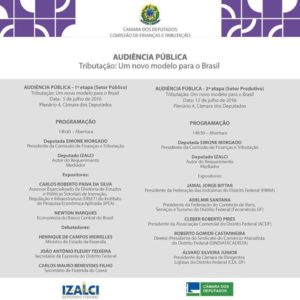 AUDIÊNCIA PÚBLICA - TRUBUTAÇÃO