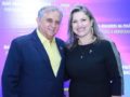 Presidente do partido no DF, senador Izalci Lucas com a presidente do PSDB Mulher;DF, Andreia Moura Zemuner