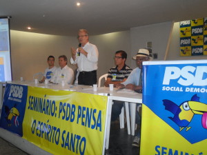 O evento será coordenado pelo presidente do PSDB-ES, deputado federal César Colnago