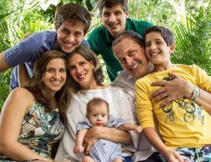 Eduardo Campos e sua família