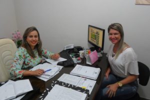 Jordana Rodrigues Ferraz, Controladora Municipal e Ana Paula Faé Elisiário, Ouvidora Municipal.
