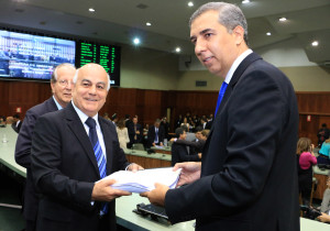 Governador em exercício na abertura dos trabalhos legislativos na AL. Crédito - André Saddi (1)