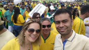 Lêda Borges em passeata
