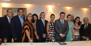 Palácio das Esmeraldas foi palco, há pouco, da posse conjunta das Diretorias do Convention Bureau.