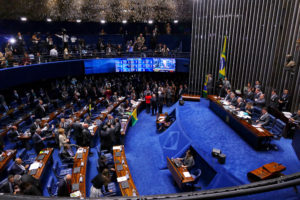 Sessão do Impeachment contra Dilma Rousseff.