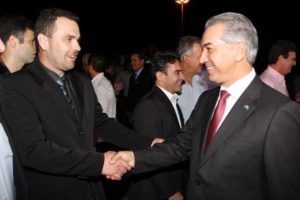 Prefeito Juvenal Neto e o governador Reinaldo Azambuja/ Foto: divulgação