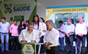Secretário Nelson e governador Reinaldo Azambuja/ Foto: divulgação