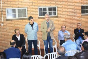 Presidente do PSDB de MS, Marcio Monteiro (camisa azul) e Geraldo Resende (blazer caqui)/ Foto: divulgação