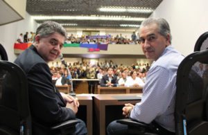 Presidente Estadual do PSDB, Marcio Monteiro e Governador de Ms, Reinaldo Azambuja/ Foto: Marycleide Vasques