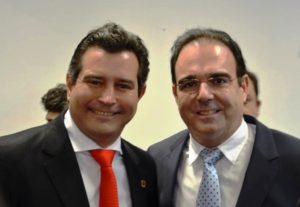 Ministro dos Transportes, Maurício Lessa e o deputado tucano Felipe Orro/ Foto: João Prestes