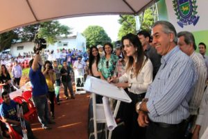 Deputada tucana, Mara Caseiro e governador Reinaldo Azambuja/ Foto: Chico Ribeiro