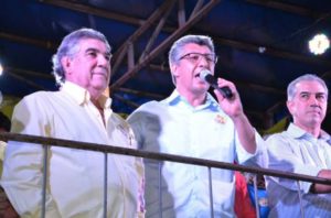 Maurílio, Joares e o governador Reinaldo Azambuja/ Foto: divulgação