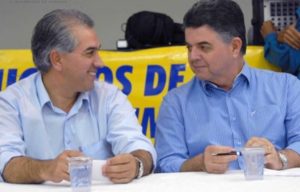 Governador Reinaldo Azambuja e o Presidente do PSDB de MS e Secretário de Fazenda, Marcio Monteiro/ Foto: divulgação