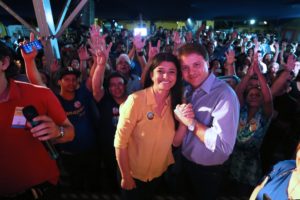 a candidata tucana, Rose Modesto e o vice, Claudio Mendonça estão no segundo turno/ Foto: Divulgação