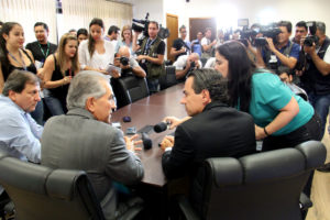 Reinaldo recebeu prefeito eleito de Campo Grande/ Foto: Chico Ribeiro