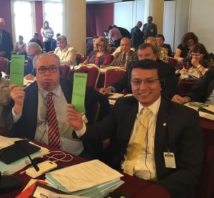 Deputado Elizeu Dionízio participou do Parlasul nesta segunda-feira (7)/ Foto: assessoria