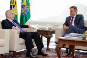 (Brasília, DF 16/12/2016) Presidente Michel Temer, durante encontro com o Senador Aécio Neves no Palácio do Planalto. Foto: Marcos Corrêa/PR