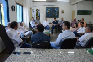 Reunião do Cidema no gabinete do prefeito Odilon/ Foto: Assessoria