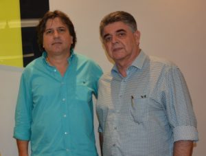 Presidente da Assomasul, Caravina e Presidente do PSDB de MS, Monteiro/ Foto: Marycleide Vasques