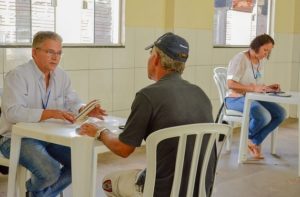 Recadastramento está sendo realizado no sindicato dos servidores municipais/ Foto: Micael Nunes 