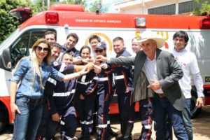 Prefeito Ângelo Guerreiro e equipe da Saúde Municipal/ Foto: divulgação