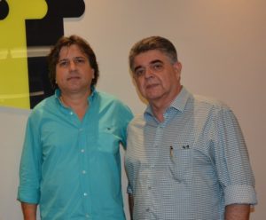 Prefeito Caravina e Presidente do PSDB de MS, Marcio Monteiro/ Foto: Marycleide Vasques