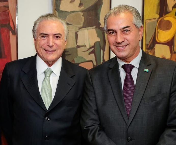 Governador de MS se reuniu com Temer nesta terça-feira/ Foto: Marcos Corrêa
