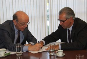 Os tucanos Ministro José Serra e governador Reinaldo Azambuja/ Foto: Chico Ribeiro