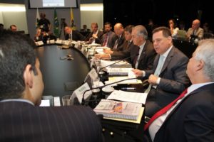 Reinaldo participa da primeira reunião do consórcio Brasil Central de 2017/ Foto: reprodução/ Governo de Goiás