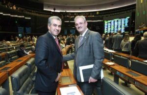 Os tucanos Governador Reinaldo Azambuja e deputado federal Geraldo Resende/ Foto: divulgação