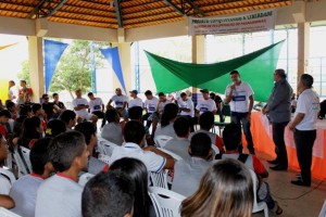 O relato de detentos a estudantes da rede pública é uma das ações do projeto Conquistando a Liberdade