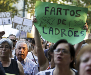 Coimbra: protesto contra a troika em Coimbra