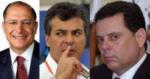 Time: Geraldo Alckmin, Beto Richa e Marconi Pirilo