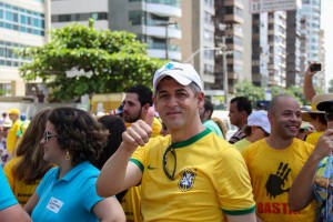 André Régis (PSDB-PE) nas manifestação do último domingo (15)