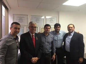 Da esquerda para a direita: Ivan Jr, Antônio Moraes, Diogo Alexandre, Guilherme Nunes e Valter Couto