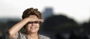 Brazil's President Dilma Rousseff walks off during a meeting with Argentina's President Cristina Kirchner (not pictured) at the Alvorada Palace after the Summit of Heads of State of Mercosur and Associated States and the 44th Meeting of the Common Market Council in Brasilia December 7, 2012. REUTERS/Ueslei Marcelino (BRAZIL - Tags: POLITICS)