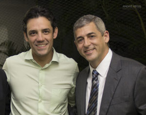 Candidato do PSDB à prefeitura do Recife, Daniel Coelho, e o vereador André Régis. Foto: Woody Willen