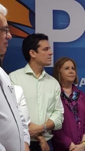 Daniel Coelho, candidato do PSDB a prefeito do Recife, e Terezinha Nunes, presidente do PSDB Mulher-PE