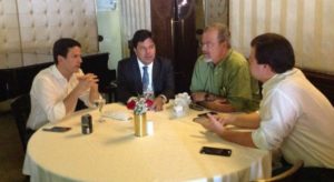 Os ministros pernambucanos em almoço no Recife
