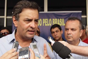 Aécio Neves e Rogério Marinho
