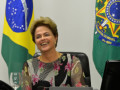 Presidenta Dilma Rousseff durante reunião com líderes dos partidos da base aliada da Câmara dos Deputados, no Palácio do Planalto (Wilson Dia/Agência Brasil)