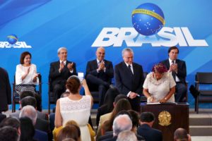 Presidente Michel Temer da posse aos novos ministros da Justiça e Segurança Pública, Alexandre de Moraes, dos Direitos Humanos, Luislinda Valois e da Secretaria de Governo da Presidência da República, Antônio Imbassahy. Brasília, 03/02/2017 - Foto Orlando Brito