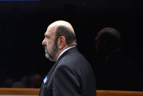 A CPI da Petrobras realiza audiência pública para ouvir o empresário Ricardo Ribeiro Pessoa, da UTC (Wilson Dias/Agência Brasil)