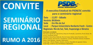 convite Seminário Regional